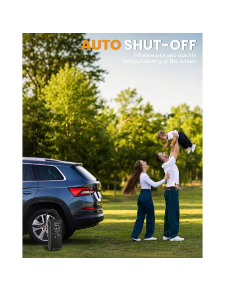 Compresor de Aire Portátil Anycash T05-E 150PSI con Luz LED