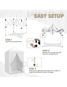 Carpa Instantánea EAGLE PEAK 150x150cm Plegable Blanca 2