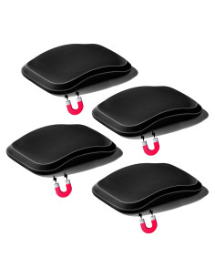 Funda Magnética de Silicona Sifemp para AirTag - 4 Pack Negro