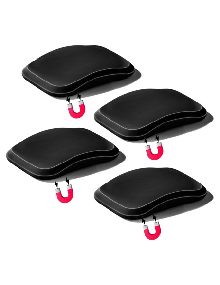 Funda Magnética de Silicona Sifemp para AirTag - 4 Pack Negro