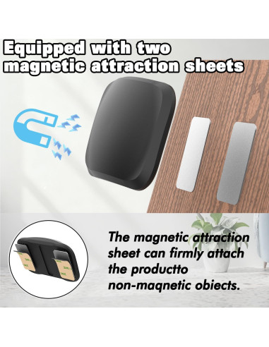 Funda Magnética de Silicona Sifemp para AirTag - 4 Pack Negro