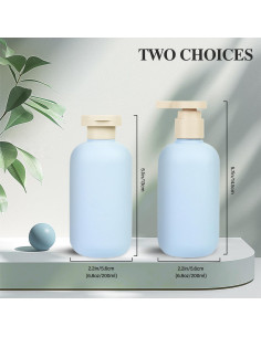 Botellas Reutilizables de Champú y Acondicionador ShanySheny 200ml 2