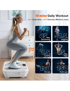 Placa de Vibración VITALWALK 3D para Drenaje Linfático 150 kg 2