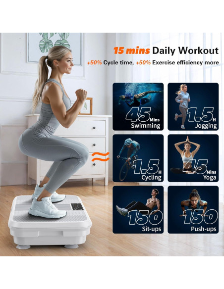 Placa de Vibración VITALWALK 3D para Drenaje Linfático 150 kg