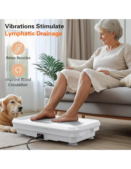 Placa de Vibración VITALWALK 3D para Drenaje Linfático 150 kg