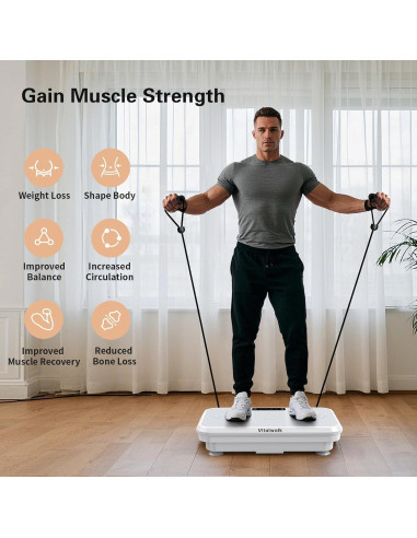 Placa de Vibración VITALWALK 3D para Drenaje Linfático 150 kg