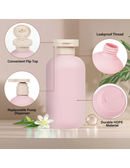 Botellas Reutilizables de Champú y Acondicionador ShanySheny 200ml