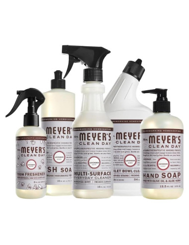 Kit de Limpieza Sra. Meyer's - 6 Productos Lavanda 76.5 Fl Oz