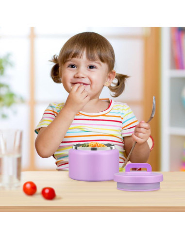 Termo de Comida Caliente para Niños PIQUEBAR 8oz Acero Inoxidable