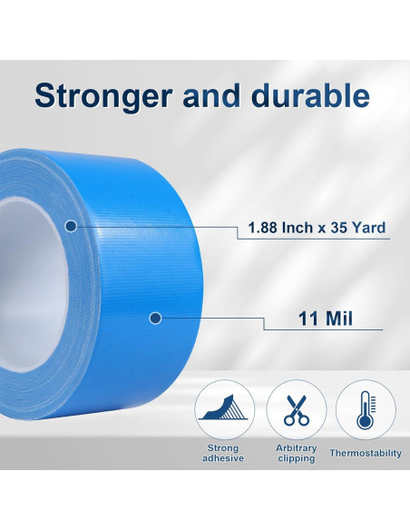 Cinta Adhesiva Azul Resistente Harciety 4.8 cm x 32 m Impermeable Cinta Adhesiva Azul Resistente Harciety 4.8 cm x 32 m Impermeable