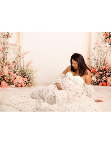 Fondo de Boda Arco Floral Kate 2.2x1.5m Microfibra