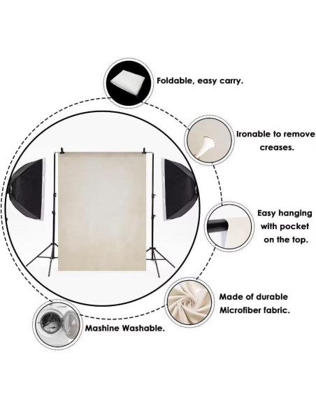 Fondo de Boda Arco Floral Kate 2.2x1.5m Microfibra Fondo de Boda Arco Floral Kate 2.2x1.5m Microfibra