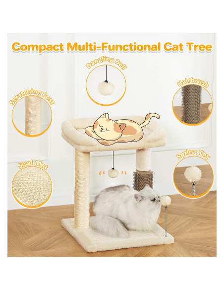 Torre para Gatos Pequeños Made4Pets 50.8 cm Beige 4 en 1