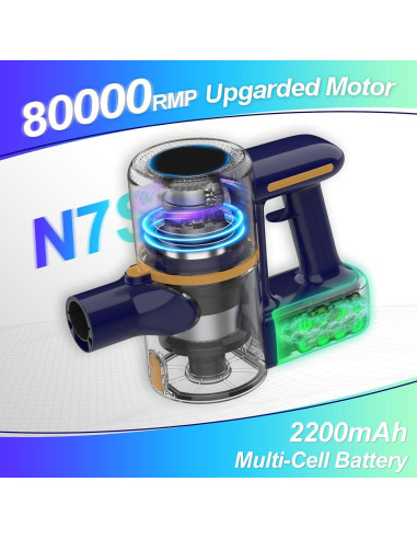 Aspiradora Inalámbrica Powaert N7S 6 en 1 210W 0.77kg