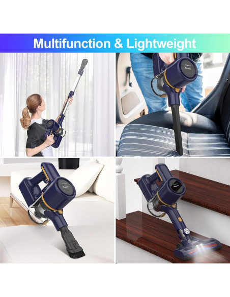 Aspiradora Inalámbrica Powaert N7S 6 en 1 210W 0.77kg