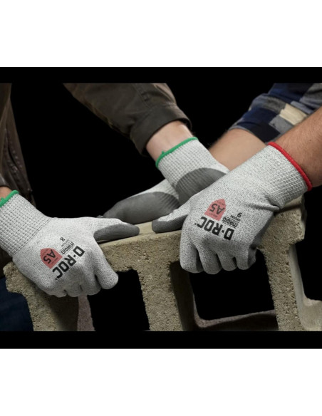 Guantes de Trabajo MAGID D-ROC GPD590 A5 12 Pares T10 Gris
