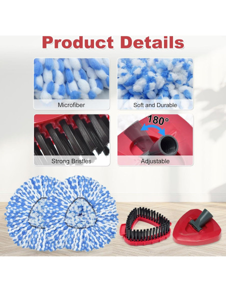 Juego de Cabezal de Repuesto para Mop Giratorio OCedar RinseClean