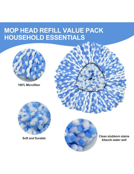 Juego de Cabezal de Repuesto para Mop Giratorio OCedar RinseClean