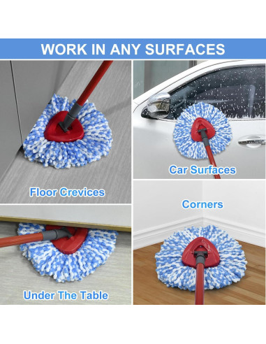 Juego de Cabezal de Repuesto para Mop Giratorio OCedar RinseClean