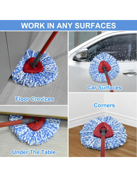 Juego de Cabezal de Repuesto para Mop Giratorio OCedar RinseClean