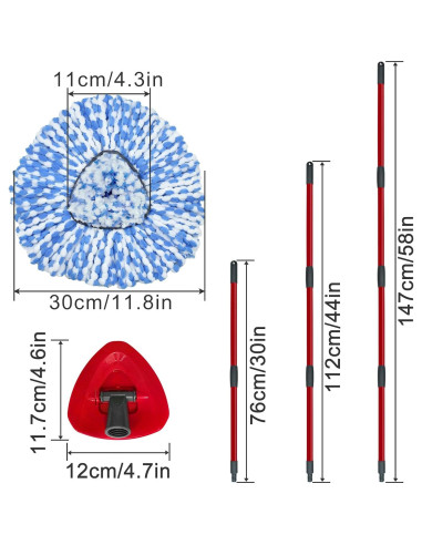 Juego de Cabezal de Repuesto para Mop Giratorio OCedar RinseClean