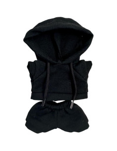 Conjunto de Ropa para Muñeca QIXINGWISE 17cm 4 Piezas Negro 2