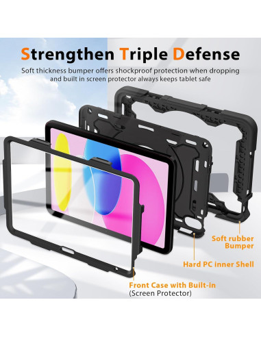 Funda ROISKIN para iPad 11" y 10.9" con Soporte 360