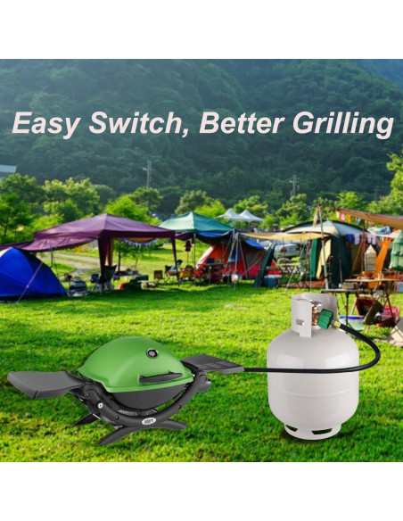 Adaptador de Manguera de Propano 1 lb a 20 lb Weber Q 1.83 m