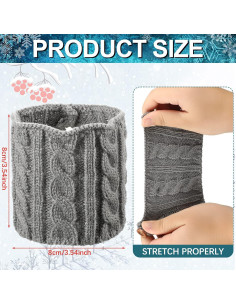 Mangas Aislantes Reutilizables Skyley 4 Pcs para Tazas 18x9cm 2