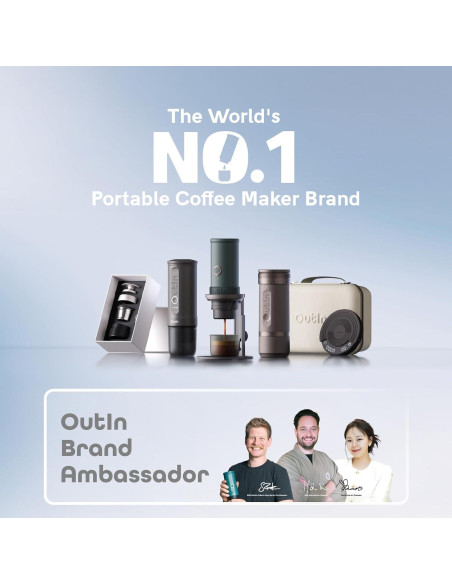 Molinillo de Café Eléctrico Portátil OutIn Fino 28 Ajustes