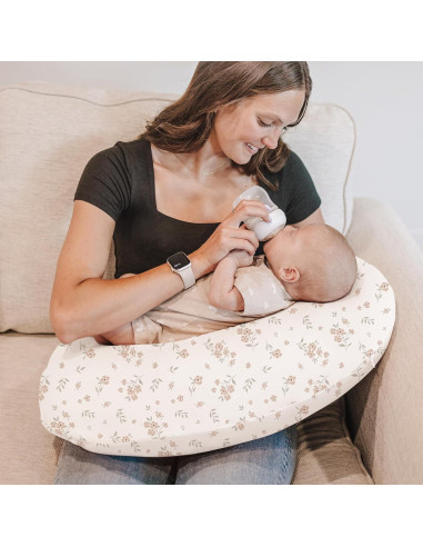 Konssy 2 Fundas de Almohada de Lactancia Elásticas Beige