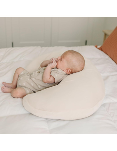 Konssy 2 Fundas de Almohada de Lactancia Elásticas Beige