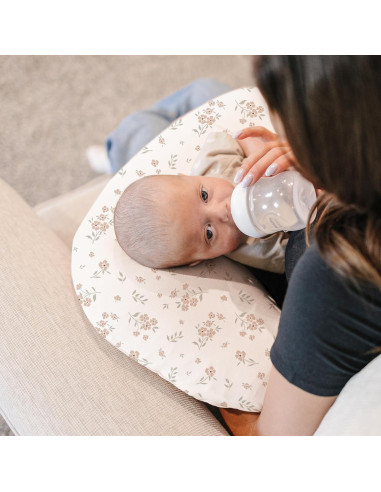 Konssy 2 Fundas de Almohada de Lactancia Elásticas Beige