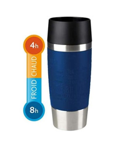 Taza de viaje Emsa 360 ml acero inoxidable azul 2