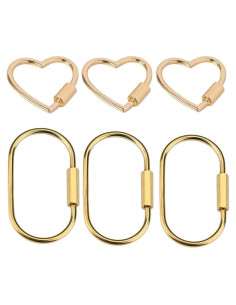 Carabiner de Bloqueo en Forma de Corazón KCKEYS 30mm