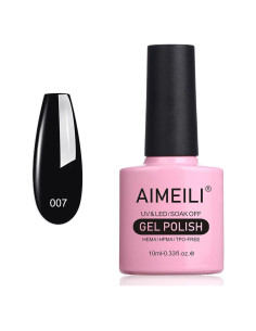 Esmalte de Uñas en Gel AIMEILI Negro 10ml - Brillo Espejo