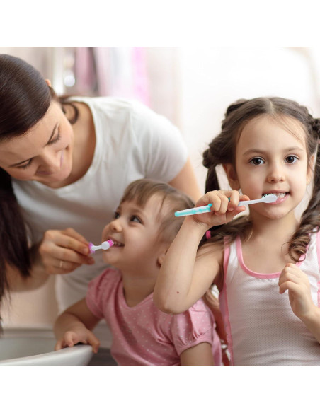 Cepillos de Dientes para Niños Bokon 100 Pcs Suaves Panda