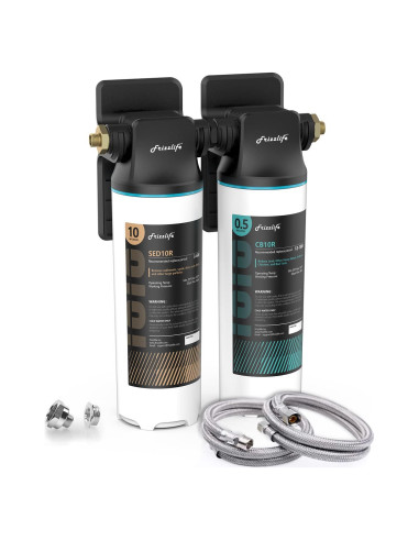 Filtro de Agua Bajo Fregadero Frizzlife DW10 2 Etapas 0.5 Micrones