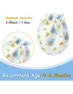 Geyoga 40 Pares Manoplas Bebés Recién Nacidos 0-6 Meses 2