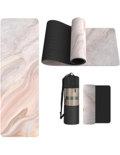 Esterilla de Yoga FOLAI 6mm Antideslizante con Correa 2