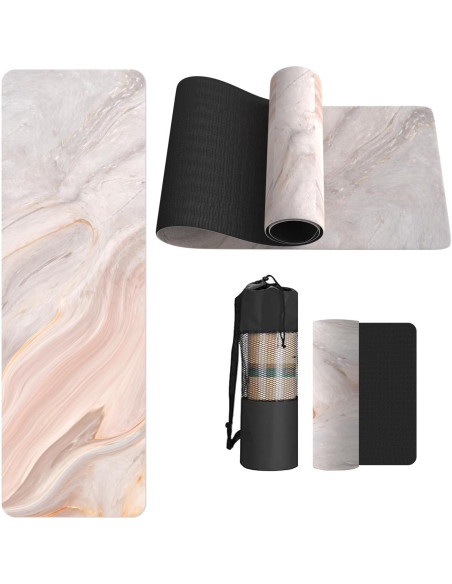 Esterilla de Yoga FOLAI 6mm Antideslizante con Correa