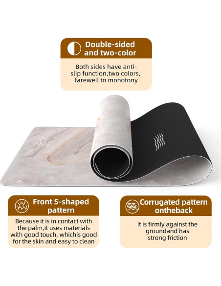 Esterilla de Yoga FOLAI 6mm Antideslizante con Correa