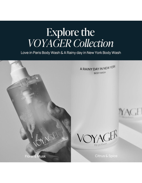 Gel de Ducha Espumoso VOYAGER 300ml Rosa Hidratante