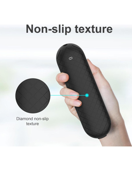 Funda de silicona negra para control remoto Google TV 4K 2024