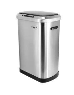Basurero Automático Elama 50L con Sensor Infrarrojo Plateado 2