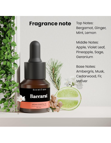 Aceite Difusor ScentLuxe 15mL - Fragancia Inspirada en Baccarat