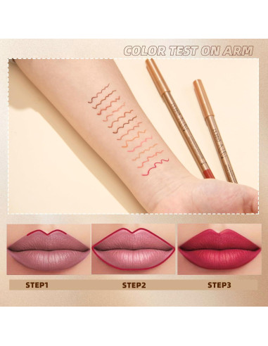 Set de Lápices de Labios Mate Dulele - 12 Colores Cremosos