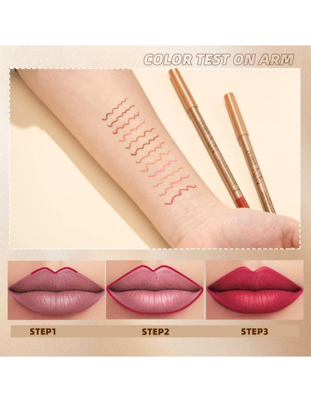 Set de Lápices de Labios Mate Dulele - 12 Colores Cremosos