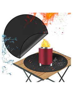 Alfombrilla Ignífuga para Fogata Tohonfoo 46.99cm Negra