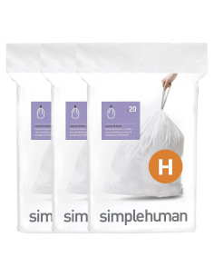Bolsas de Basura Ajustadas simplehuman Código H 35L 60 Contador